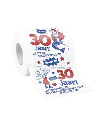 Toiletpapier 30 Jaar Vrouw, Verzenden