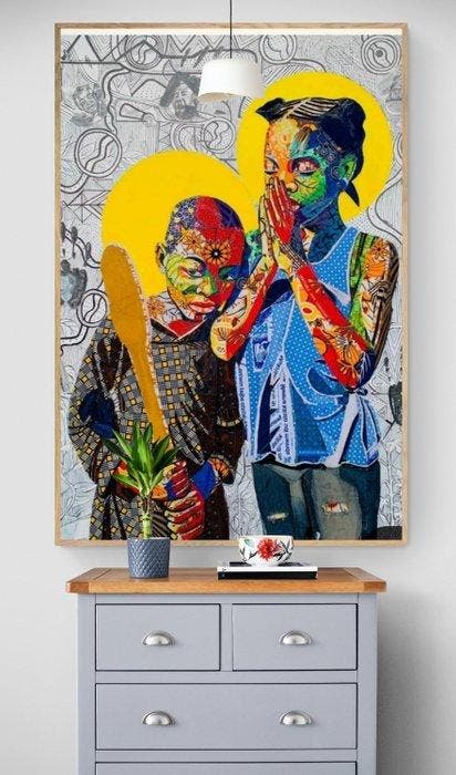 AARON MUKENDI - LIBONDELI - XXL, Antiek en Kunst, Kunst | Designobjecten