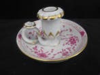 Meissen - Vaas (2) - Vaas + Indisch Purper kaarsenhouder -