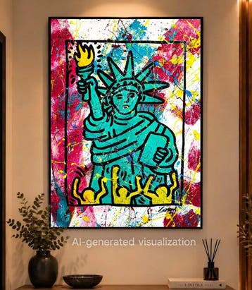 Gongas (XX-XXI) - vs Keith Haring - Liberty for All
