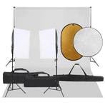 vidaXL Fotostudioset met verlichtingsset, achtergrond en, Audio, Tv en Foto, Fotografie | Fotostudio en Toebehoren, Verzenden