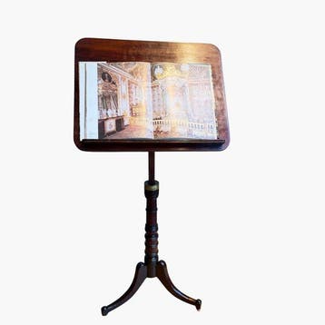 Bibliotheektafel - Lessenaar - Mahonie