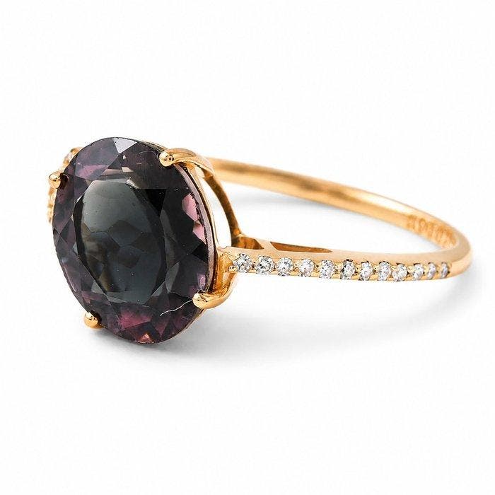 Zonder minimumprijs - Ring - 14 karaat Geel goud - 2.62ct., Handtassen en Accessoires, Ringen