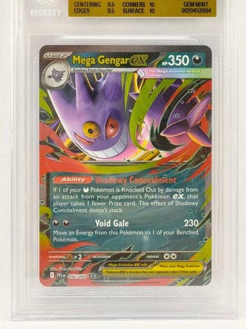 Pokémon Graded card Mega Gengar ex - Phantasmal Flames-, Nieuw