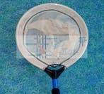 Schepnet fijn (wit) 35cm / blauwe telescoopsteel 100/180cm, Ophalen of Verzenden, Nieuw