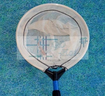 Schepnet fijn (wit) 35cm / blauwe telescoopsteel 100/180cm, Ophalen of Verzenden, Nieuw