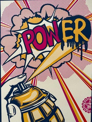 Shepard Fairey (OBEY) (1970) - POWer (Fuchsia)