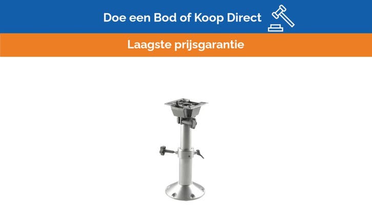 Bieden: Vetus adjustable aluminium pilot seat support 35 -, Watersport en Boten, Bootonderdelen, Ophalen of Verzenden