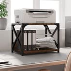 vidaXL Printerstandaard 44x26x31,5 cm bewerkt hout bruin, Verzenden, Nieuw