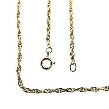 Gouden Singaporeschakel ketting, Ophalen of Verzenden, Gebruikt, Goud, Goud