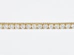 Bracelet de tennis - 14 carats Or jaune - 5.58ct. tw., Handtassen en Accessoires, Antieke sieraden