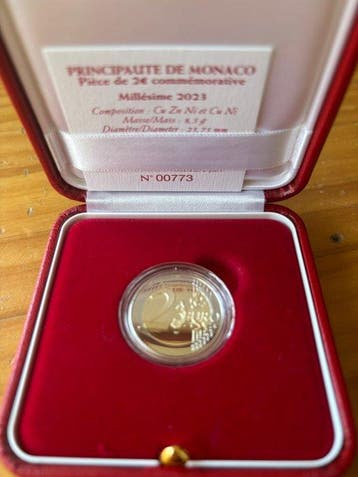 Monaco. 2 Euro 2023 Rainier III Proof