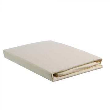 Jersey topper hoeslaken - 1 persoons, Nieuw, Eenpersoons, Wit, Hoeslaken of Sloop