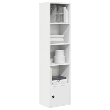 vidaXL Boekenkast 31x24x127 cm bewerkt hout wit, Verzenden