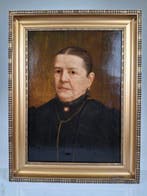 Dutch School (XX) - Realistisch klassiek portret, Antiek en Kunst