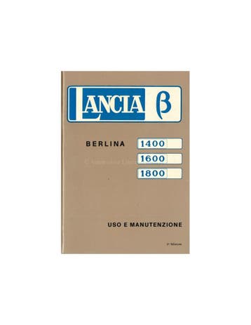 1973 LANCIA BETA BERLINA INSTRUCTIEBOEKJES ITALIAANS, Ophalen of Verzenden