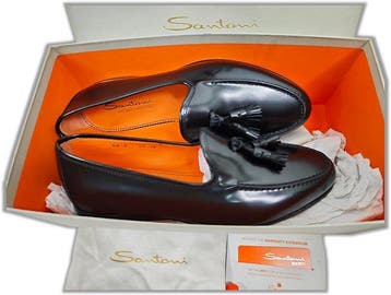 Santoni - NEW, Tassel Loafers, GoodYear Welted, Recent Model, Nieuw