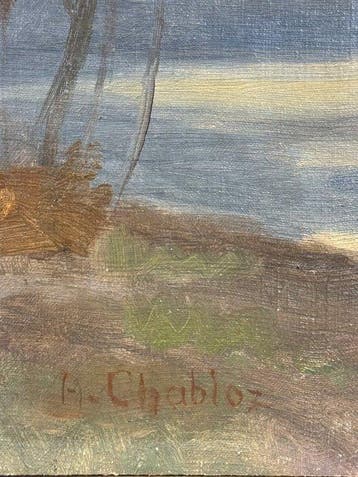 Alfred Chabloz (1866-1951) - Passaggio al tramonto