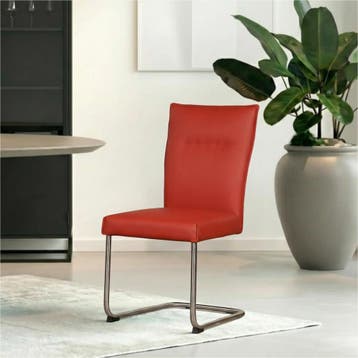 Set van 8 Leren eetkamerstoelen Retro - Toledo Siegelstein, Huis en Inrichting, Stoelen, Ophalen of Verzenden, Nieuw, Leer