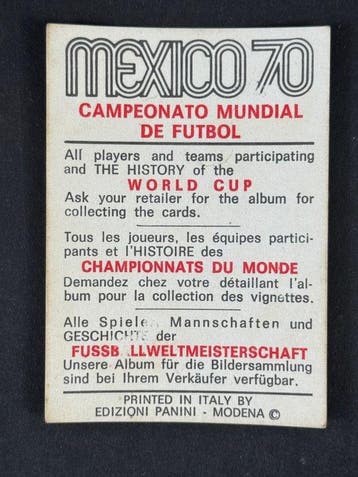 1970 Panini Mexico 70 World Cup, - Germany: Franz, Nieuw