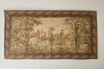 Wandtapijt - 94 cm - 183 cm - Gobelin in Aubusson-stijl