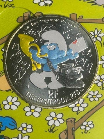 Frankrijk. 10 Euro 2020 Le Schtroumpf Postier“ (Zonder, Timbres & Monnaies