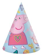 Peppa Pig Feesthoedjes 6st, Verzenden