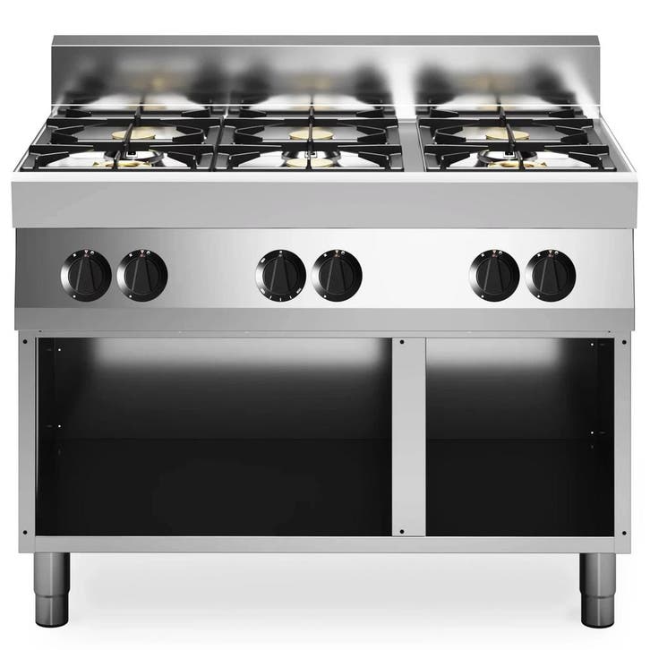 Fornuis | FUN 700 | Aardgas | 6 Branders (4x 3.7kW + 2x, Zakelijke goederen, Horeca | Keukenapparatuur, Nieuw in verpakking, Verzenden