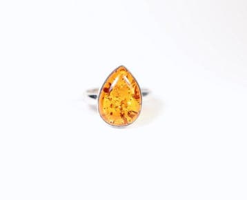 Amber Ring / cabochon / nieuw- 4.08 g - (1)