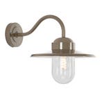 Stal- &amp; Boerderijlampen Dolce Retro Stallamp Taupe, Verzenden, Wandlamp, 50 tot 250 watt, Nieuw