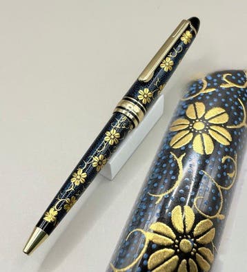 Mitani - Kaga Maki-e Ballpoint Pen Pair, Mitani Ao-chibu, Nieuw