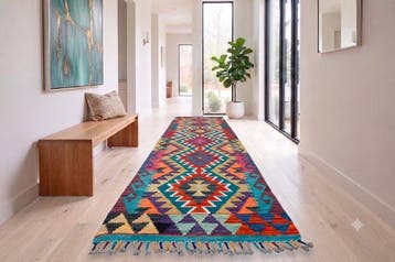 Amira kilim - inutilisé - Tapis - 200 cm - 65 cm - Avec, Maison & Meubles, Ameublement | Tapis & Moquettes