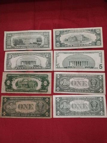 Verenigde Staten van Amerika. - 8 Banknotes - 1928/2009