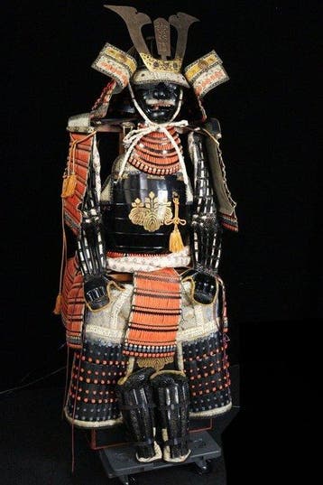Japanse samoerai Yoroi (Gusoku) - volledige ijzeren harnas, Antiek en Kunst