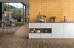 Wandtegel Equipe Handvorm Ritmo Amber Oranje 10x10, Doe-het-zelf en Bouw, Nieuw, Minder dan 20 cm, 10 m² of meer, Wandtegels