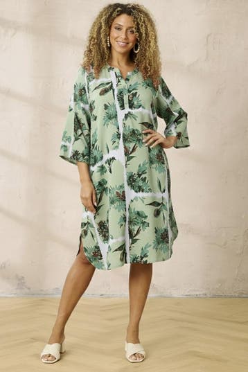 ZHENZI jurk 3/4 mouwM=46-48Maat 46/48 (XL) of groter, Kleding | Dames, Verzenden, Nieuw, Maat 46/48 (XL) of groter, Overige kleuren