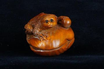 Vente aux enchères absolue - Netsuke signé Gyokuzan,