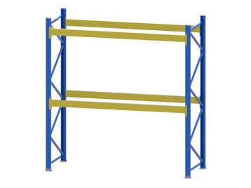 Palletstelling - 2 staanders 3000x1100mm - Tot. lengte: 2m90, Ophalen of Verzenden