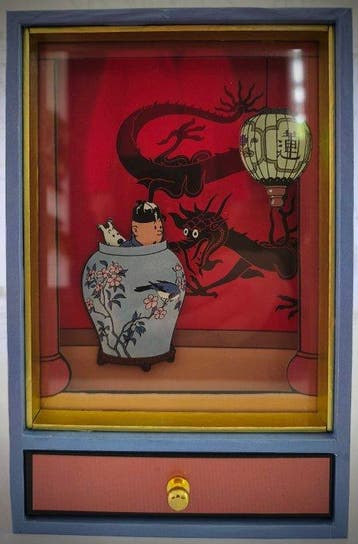 Trousselier - Tintin - Le Lotus Bleu - Muziekdoos - Japan -, Nieuw