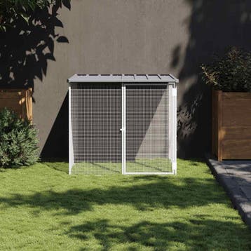 vidaXL Kippenhok met dak 103x98x90 cm gegalvaniseerd staal, Verzenden, Nieuw