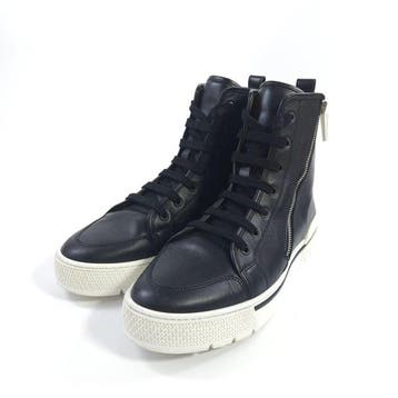 Hermès - 182355ZH - Side-zip high-top leather sneakers - 39, Nieuw