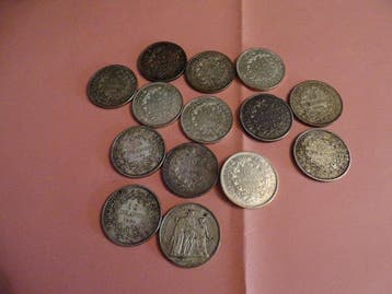 France. 10 Francs 1965/1972 Hercule (lot de 14 monnaies en