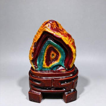 Agaat Mineralencollectie - Hoogte: 17 cm - Breedte: 10 cm-
