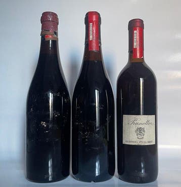 1982 Coste di Rose, 1955 Marchesi di Barolo & 1986 Prunotto, Nieuw