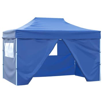Partytent 3x4m blauw | 54% korting | Retour deal, Gebruikt, Partytent, 4 tot 6 meter, Opvouwbaar