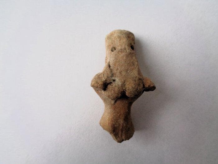 Indus Vallei Terracotta bustes (idolen) - 4.4 cm (Zonder, Antiek en Kunst, Antiek | Overige Antiek