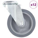 vidaXL 12 st Zwenkwielen met boutgaten 100 mm, Verzenden