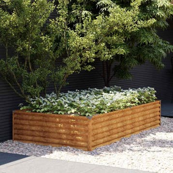 vidaXL Plantenbak verhoogd 195x100x36 cm cortenstaal, Tuin en Terras, Verzenden, Nieuw