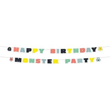 Monster Letterslinger Happy Birthday 2st, Verzenden