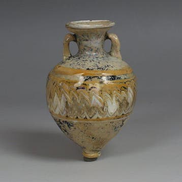 Oud-Grieks kerngevormd glas Amphoriskos